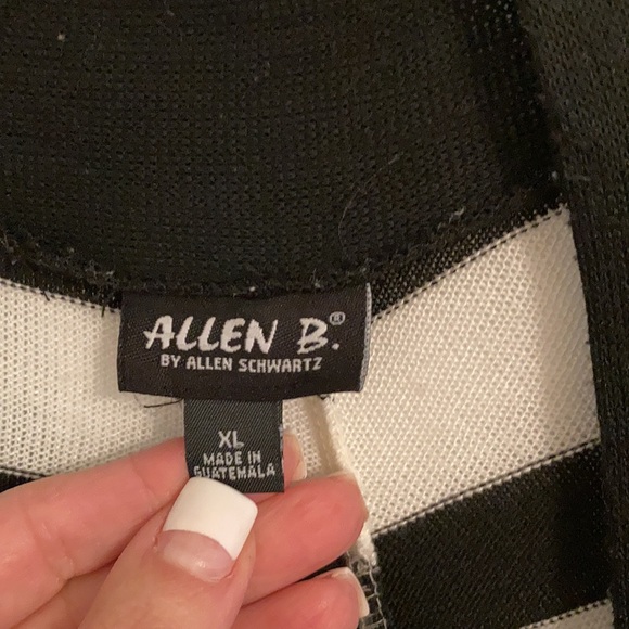Allen B Striped Cardigan Sweater - Picture 2 of 3